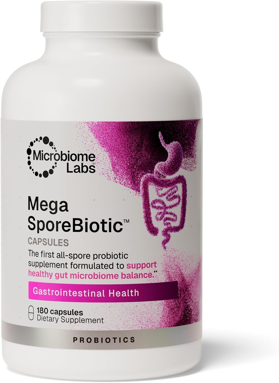 Microbiome Labs MegaSporeBiotic Daily Probiotic for Women + Men, 60 Ct