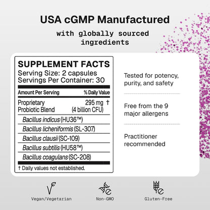 Microbiome Labs MegaSporeBiotic Daily Probiotic for Women + Men, 60 Ct