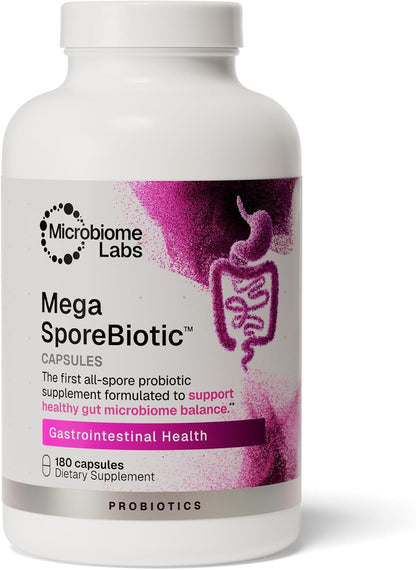 Microbiome Labs MegaSporeBiotic Daily Probiotic for Women + Men, 60 Ct